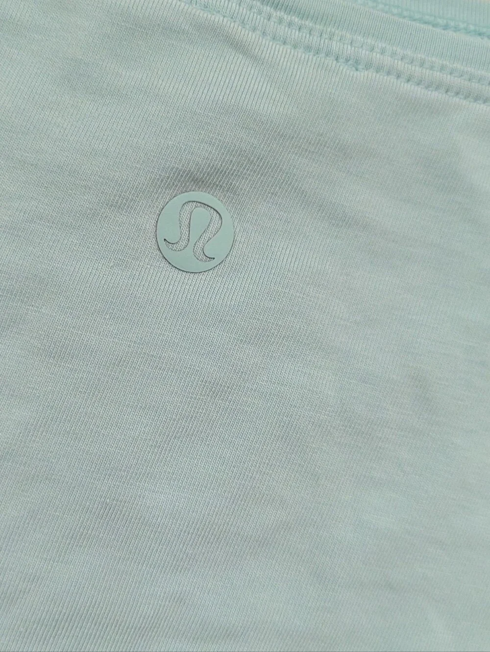 Lululemon Back In Action Long Sleeve Shirt Dress In Glacier Mint Size 12